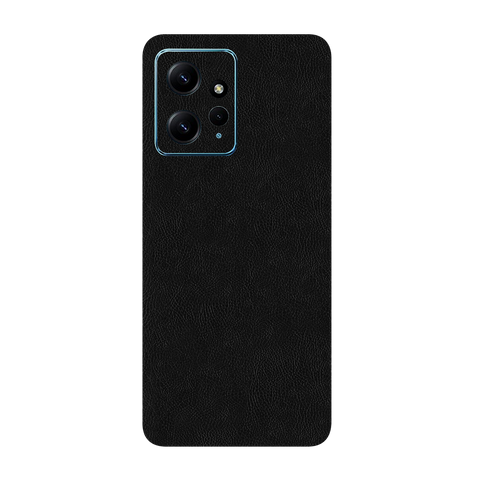 Cowhide Black Skin for Redmi 12 4g