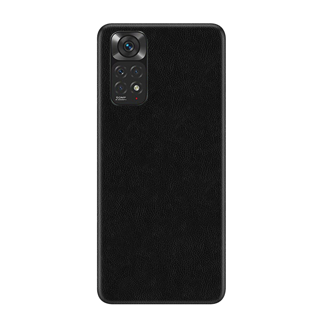 Cowhide Black Skin for Redmi Note 11