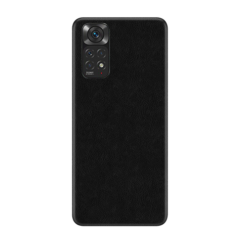 Cowhide Black Skin for Redmi Note 11