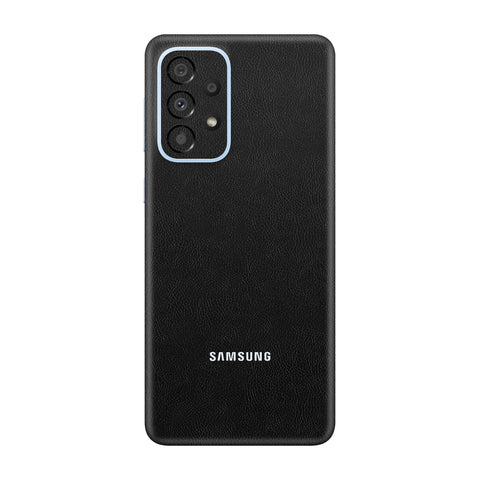 Cowhide Black Skin for Samsung A73