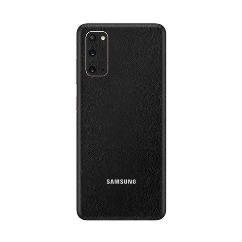 Cowhide Black Skin for Samsung S20 Plus