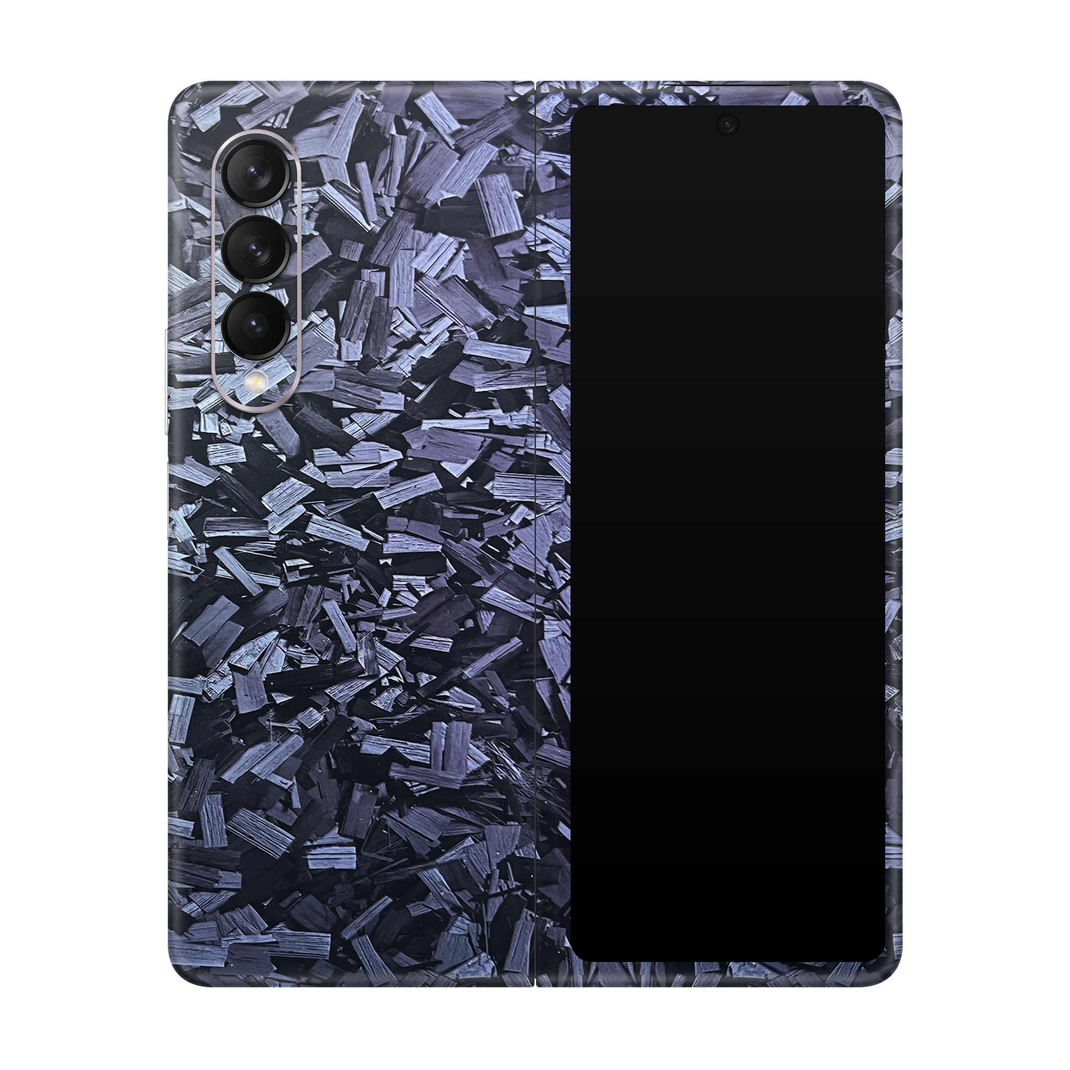 Black Forged Skin for Samsung Fold 3