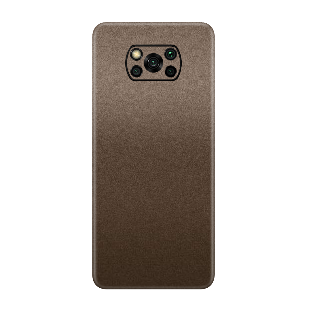 Brown Metallic Skin for Poco X3