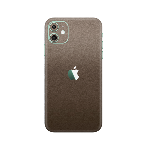 Matte Brown Metallic Skin for iPhone 11