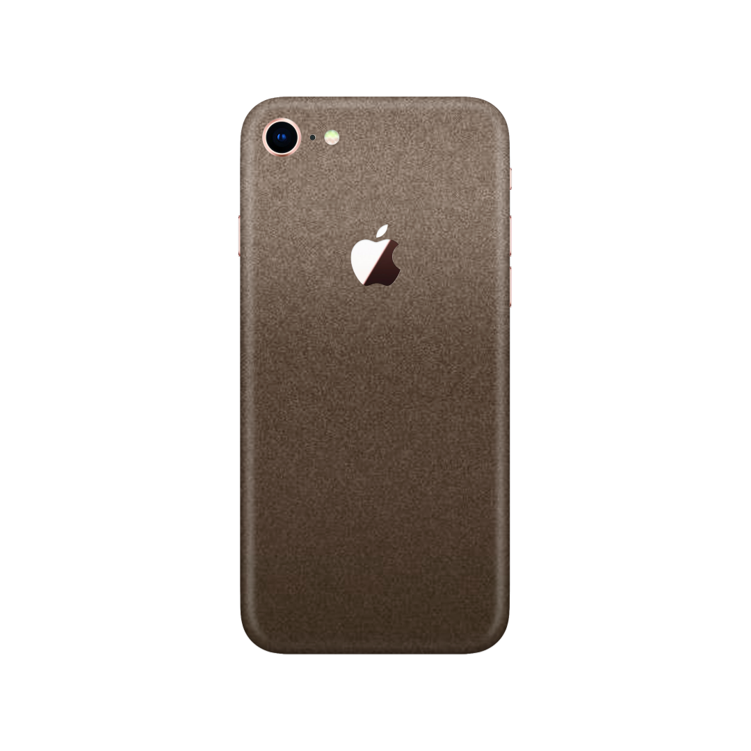 Matte Brown Metallic Skin for iPhone 7