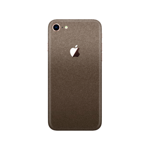 Matte Brown Metallic Skin for iPhone 7