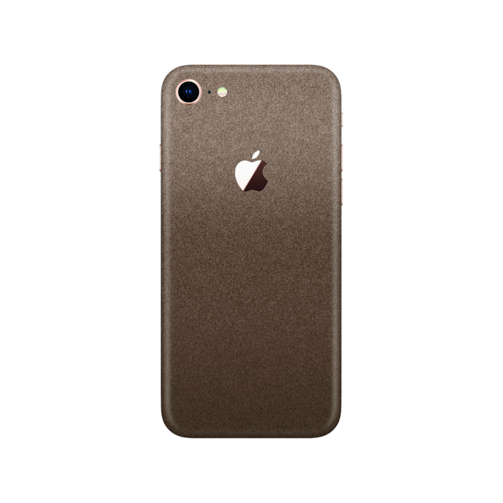 Matte Brown Metallic Skin for iPhone 8
