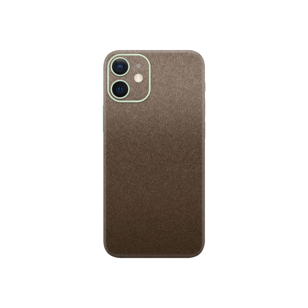 Matte Brown Metallic Skin for iPhone 12 Mini