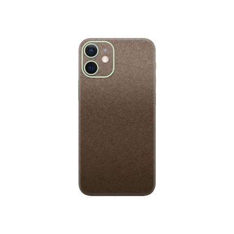 Matte Brown Metallic Skin for iPhone 12 Mini