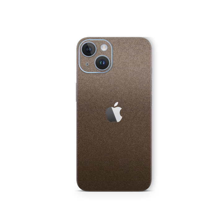 Matte Brown Metallic Skin for iPhone 14