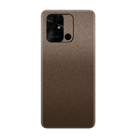 Brown Metallic Skin for Redmi 10c