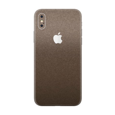 Matte Brown Metallic Skin for iPhone Xs Max