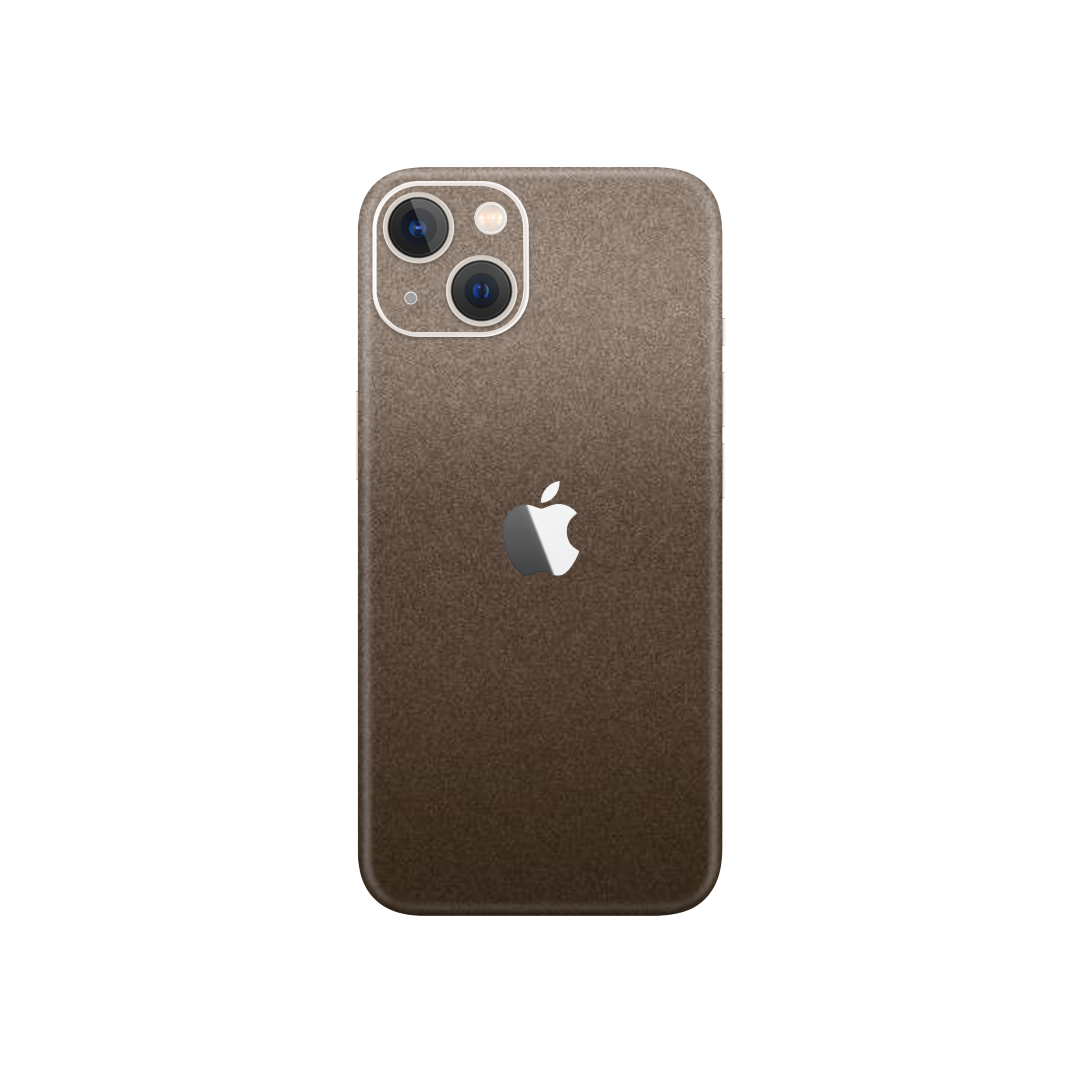 Matte Brown Metallic Skin for iPhone 13