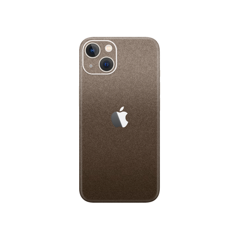 Matte Brown Metallic Skin for iPhone 13