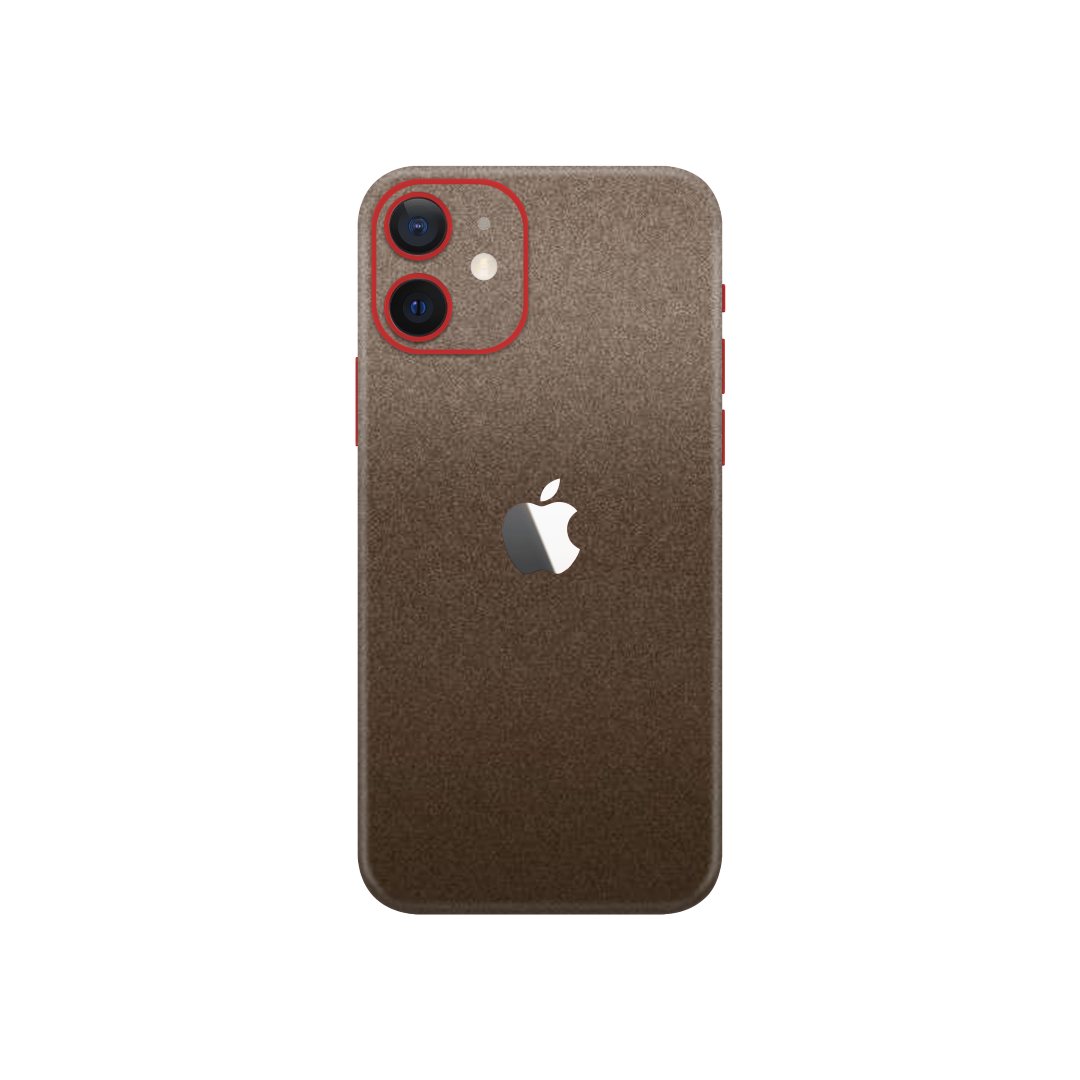 Matte Brown Metallic Skin for iPhone 12