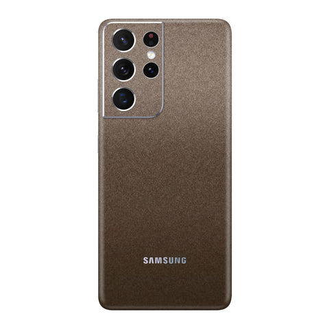 Matte Brown Metallic Skin for Samsung S21 Ultra