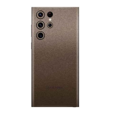 Matte Brown Metallic Skin for Samsung S23 Ultra