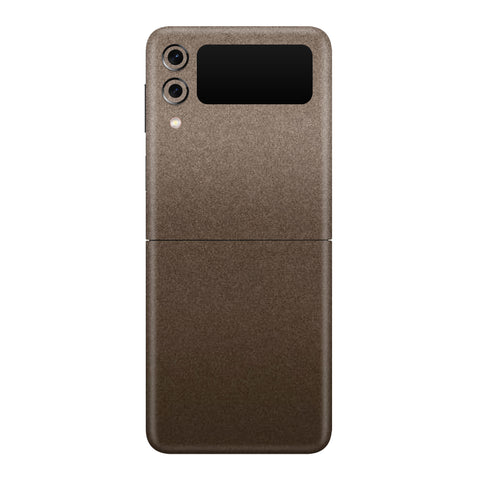Matte Brown Metallic Skin for Samsung Flip 4