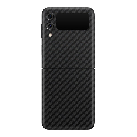 Carbon Fiber Black Skin for Samsung Flip 3