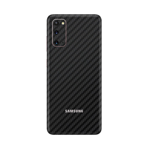 Carbon Fiber Black Skin for Samsung S20 Plus