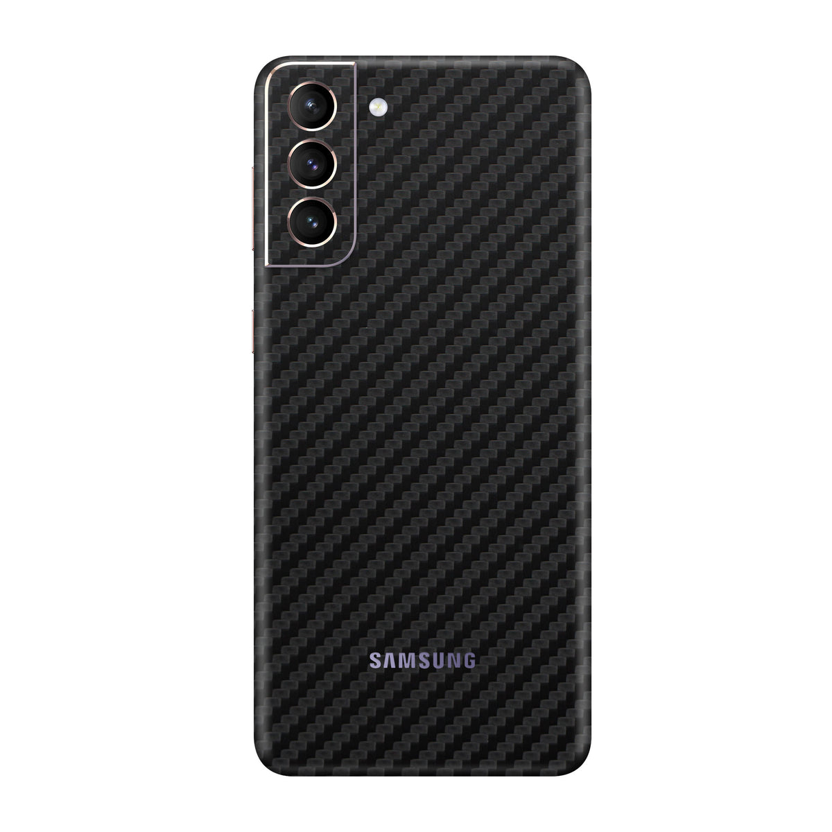 Carbon Fiber Black Skin for Samsung S21 Plus