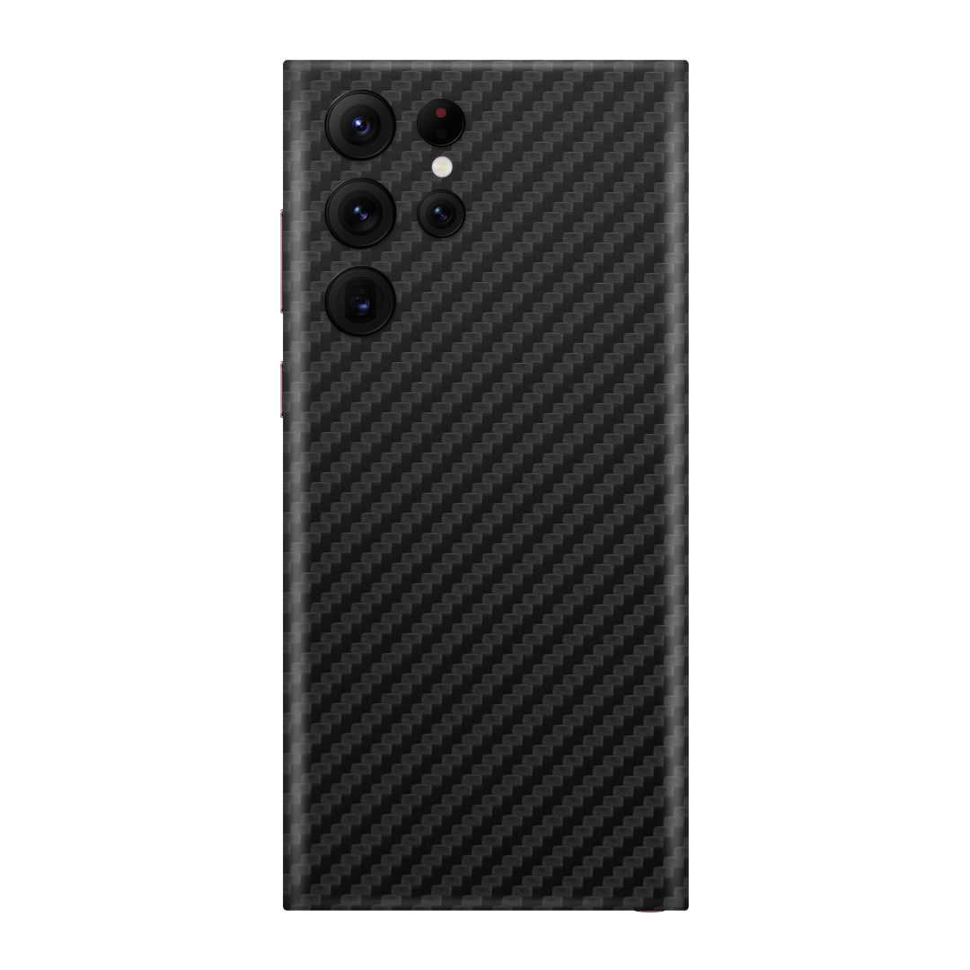 Carbon Fiber Black Skin for Samsung S22 Ultra