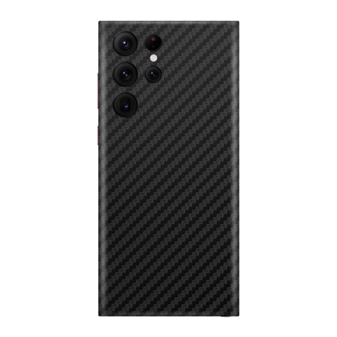 Carbon Fiber Black Skin for Samsung S22 Ultra