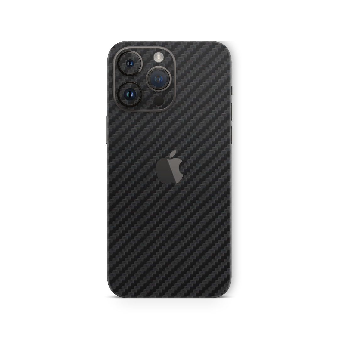 Carbon Fiber Black Skin for Iphone 16 Pro Max