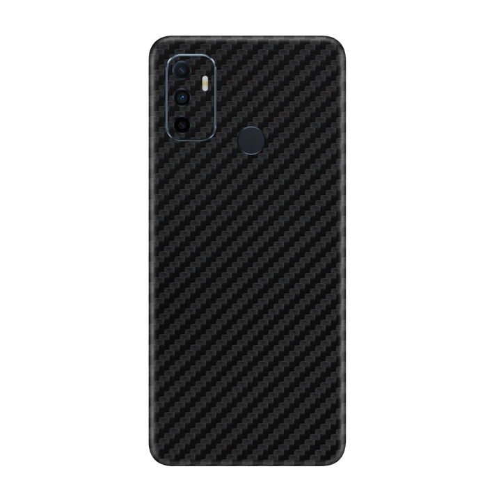 Carbon Fiber Black Skin for Oppo A53s