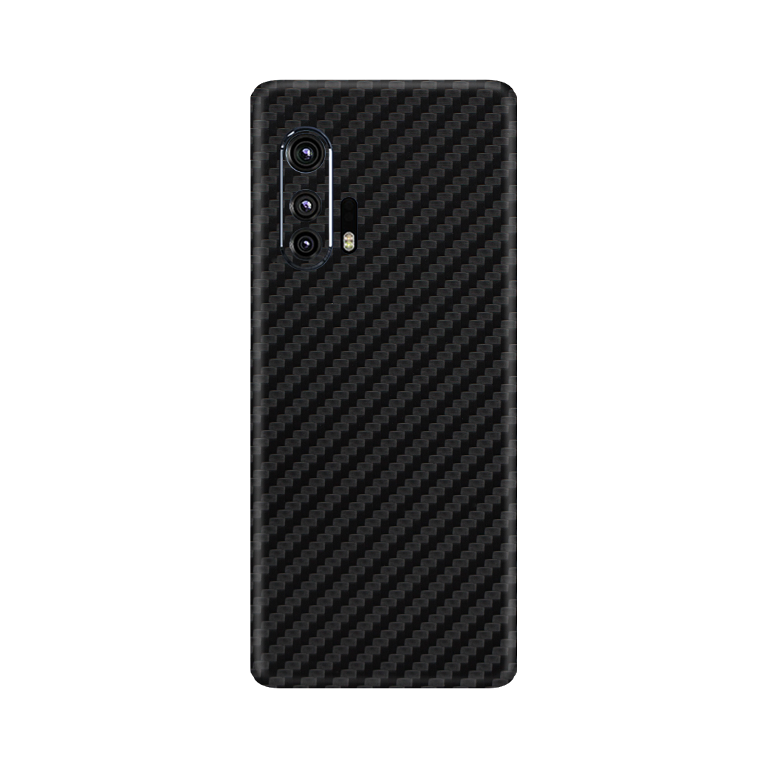 Carbon Fiber Black Skin for Motorola Edge Plus