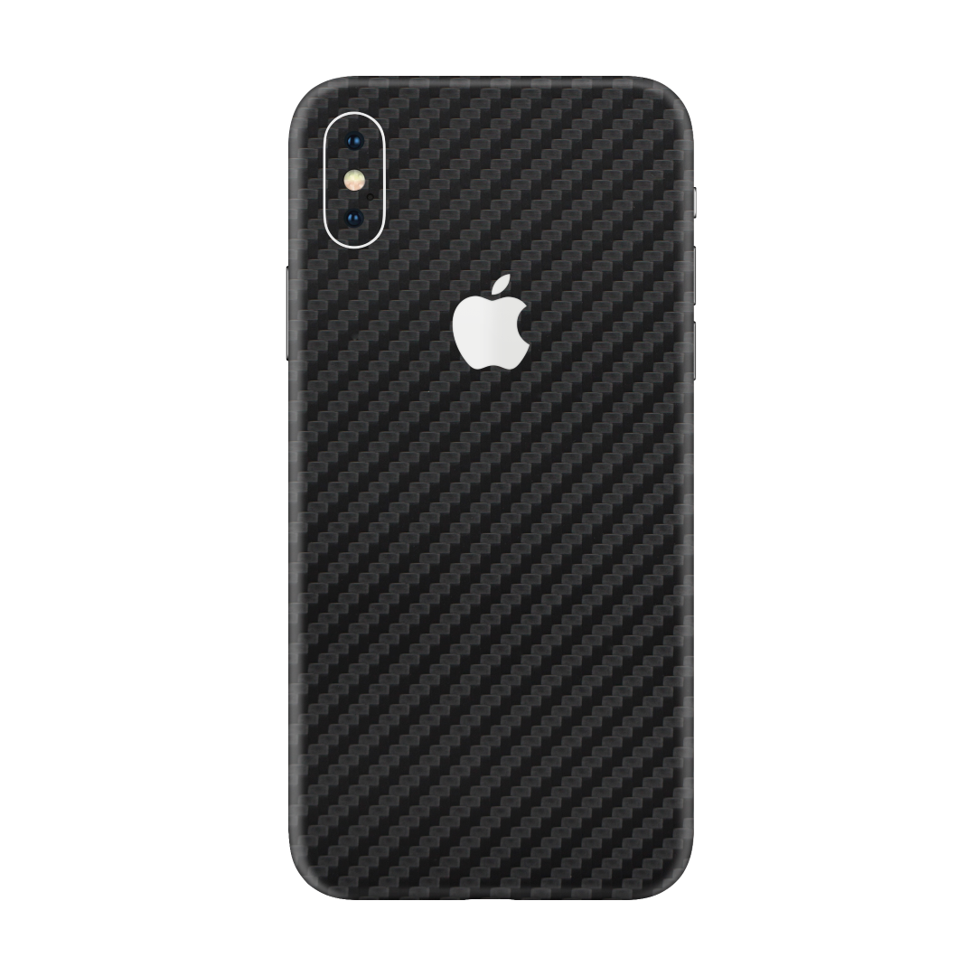 Carbon Fiber Black Skin for iPhone Xs Max