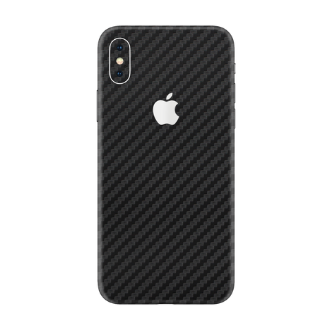 Carbon Fiber Black Skin for iPhone Xs Max