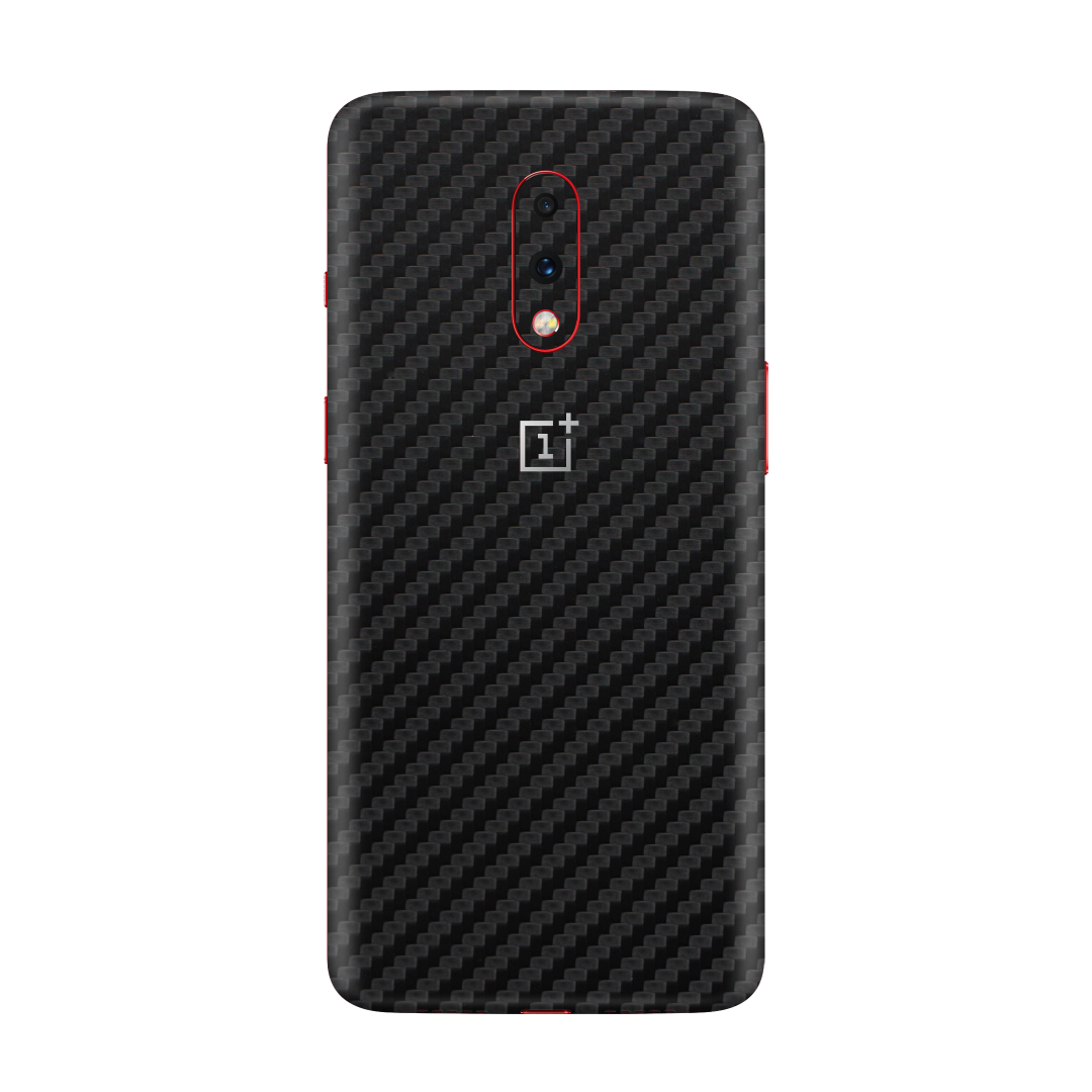 Carbon Fiber Black Skin for OnePlus 7