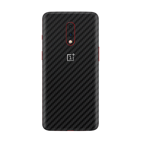 Carbon Fiber Black Skin for OnePlus 7