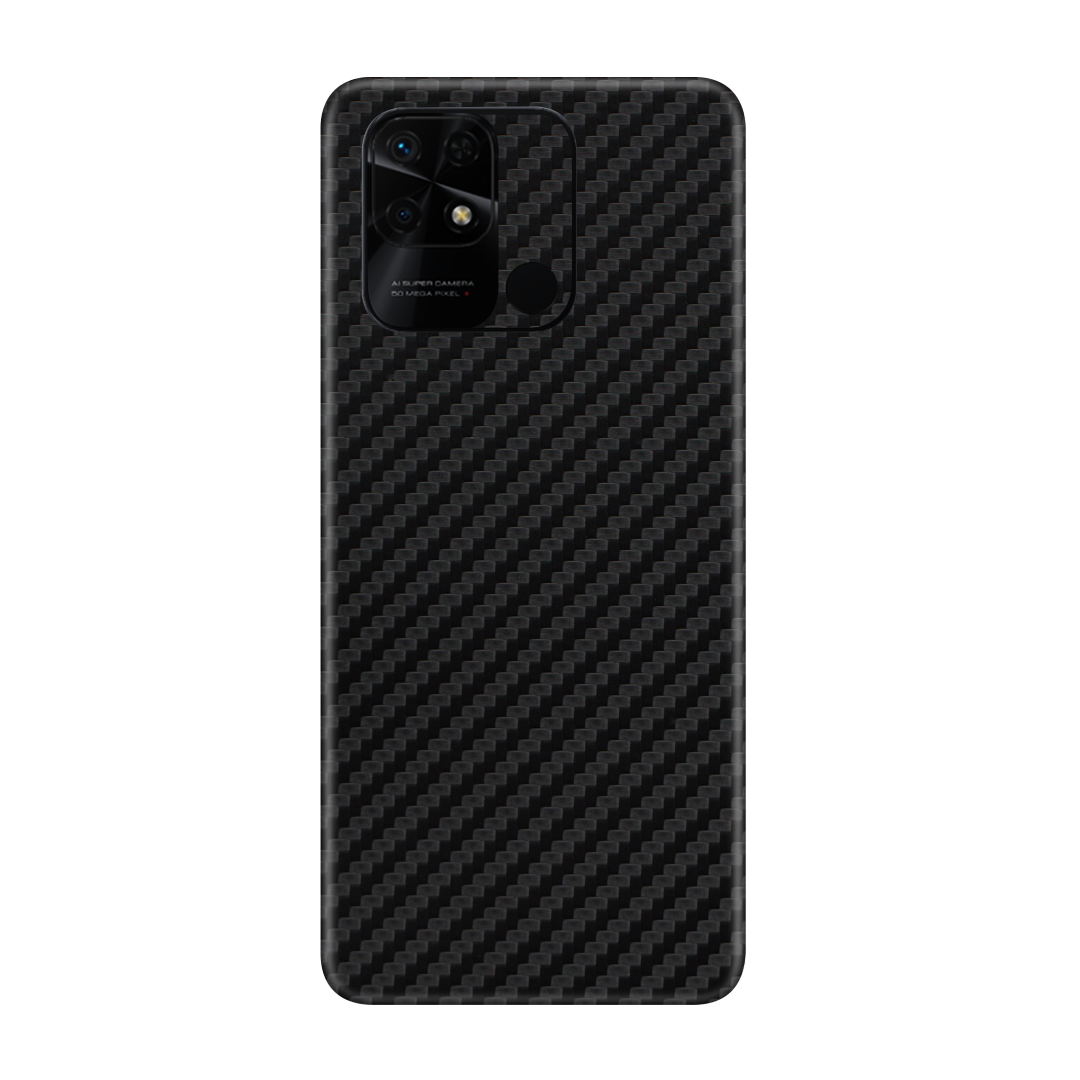 Carbon Fiber Black Skin for Redmi 10c