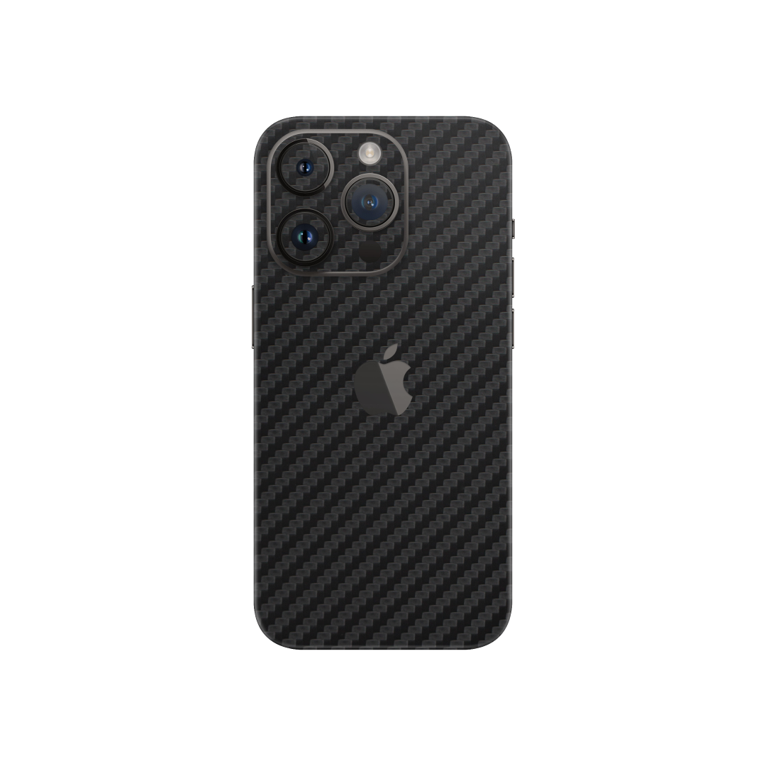 Carbon Fiber Black Skin for Iphone 15 Pro