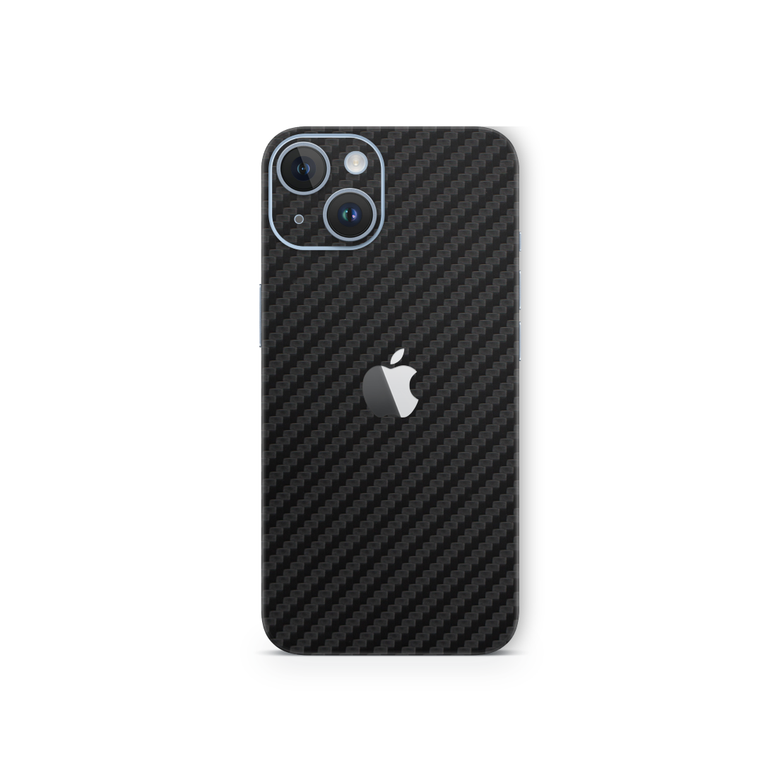 Carbon Fiber Black Skin for iPhone 14 Plus