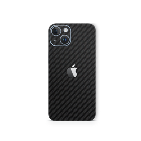 Carbon Fiber Black Skin for iPhone 14 Plus