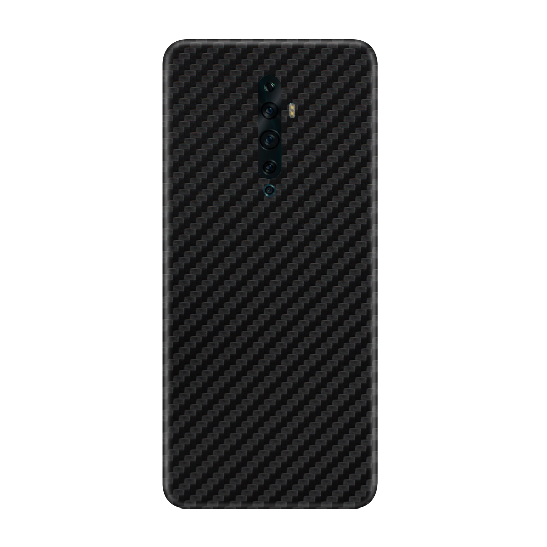 Carbon Fiber Black Skin for Oppo Reno 2f