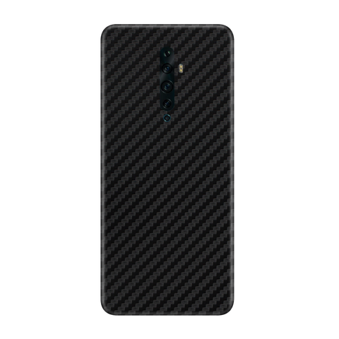 Carbon Fiber Black Skin for Oppo Reno 2f