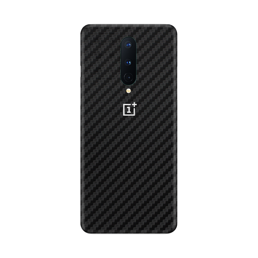Carbon Fiber Black Skin for OnePlus 8