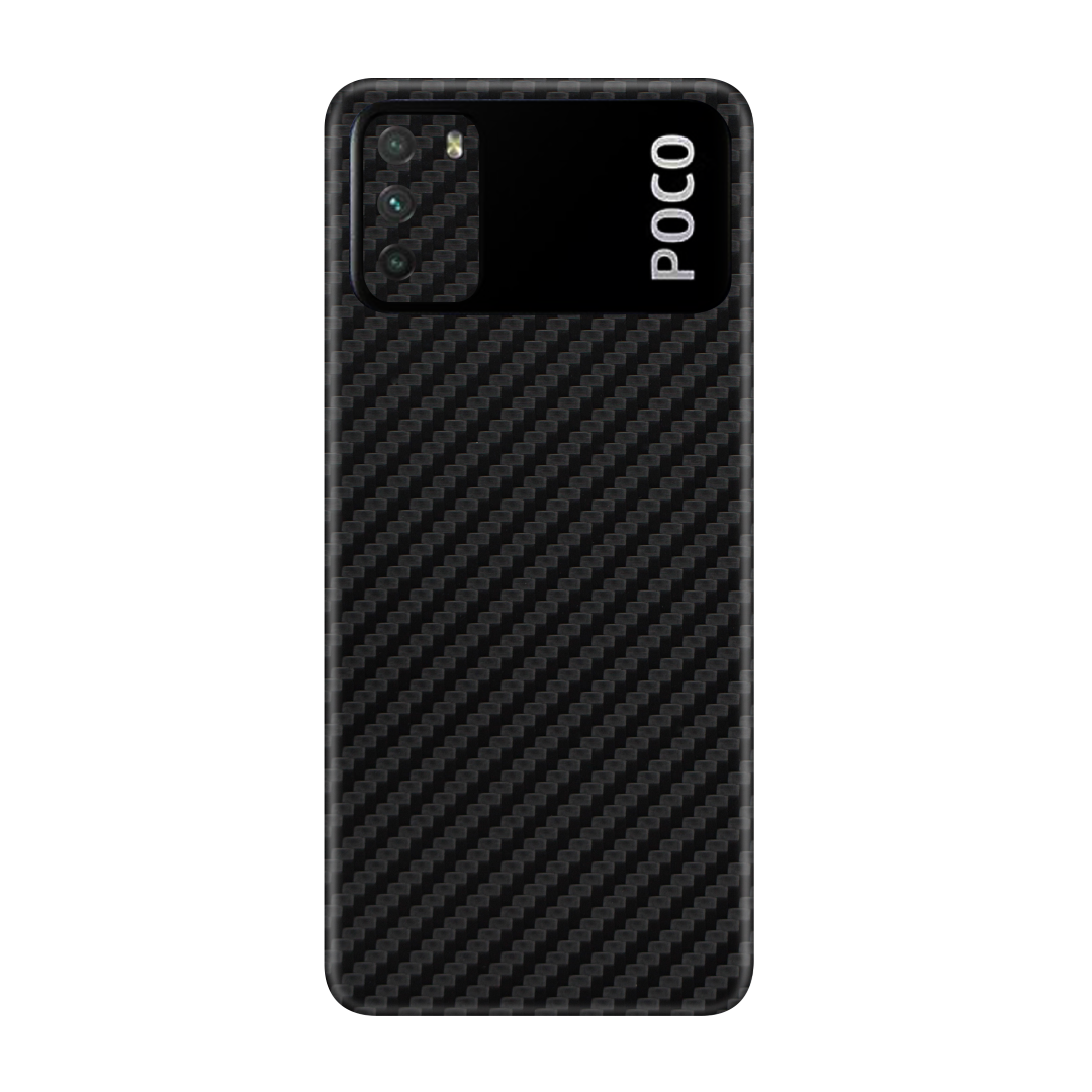 Carbon Fiber Black Skin for Poco M3