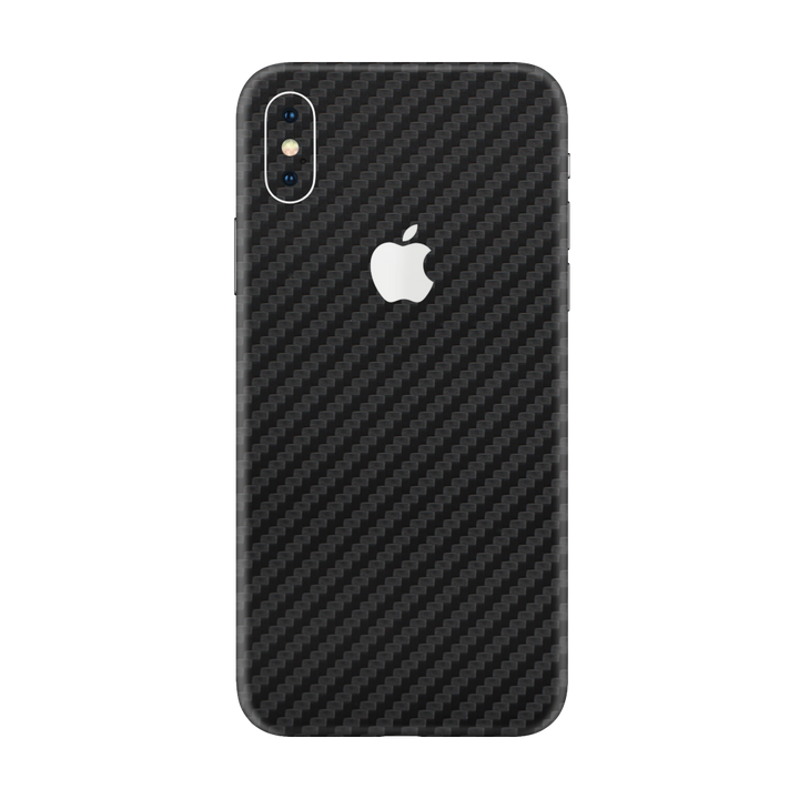 Carbon Fiber Black Skin for iPhone XS