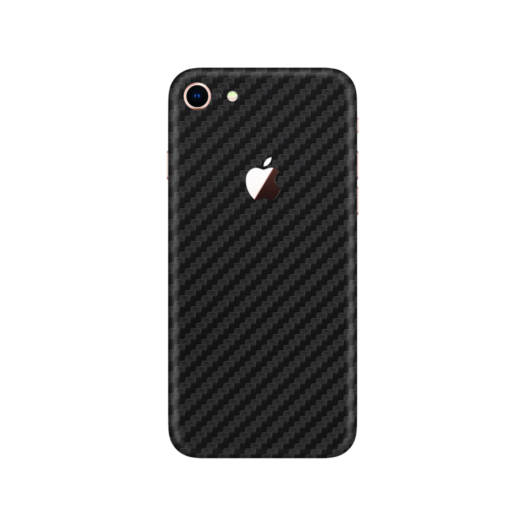 Carbon Fiber Black Skin for iPhone 8