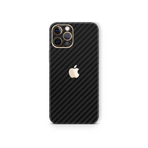 Carbon Fiber Black Skin for iPhone 12 Pro