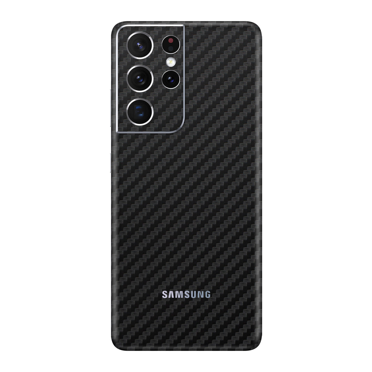 Carbon Fiber Black Skin for Samsung S21 Ultra