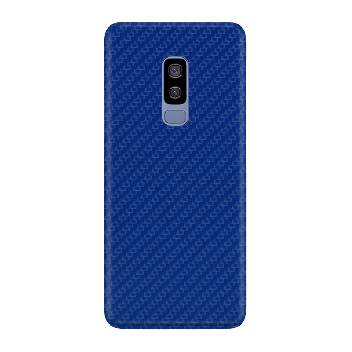 Carbon Fiber Blue Skin for Samsung S9 Plus