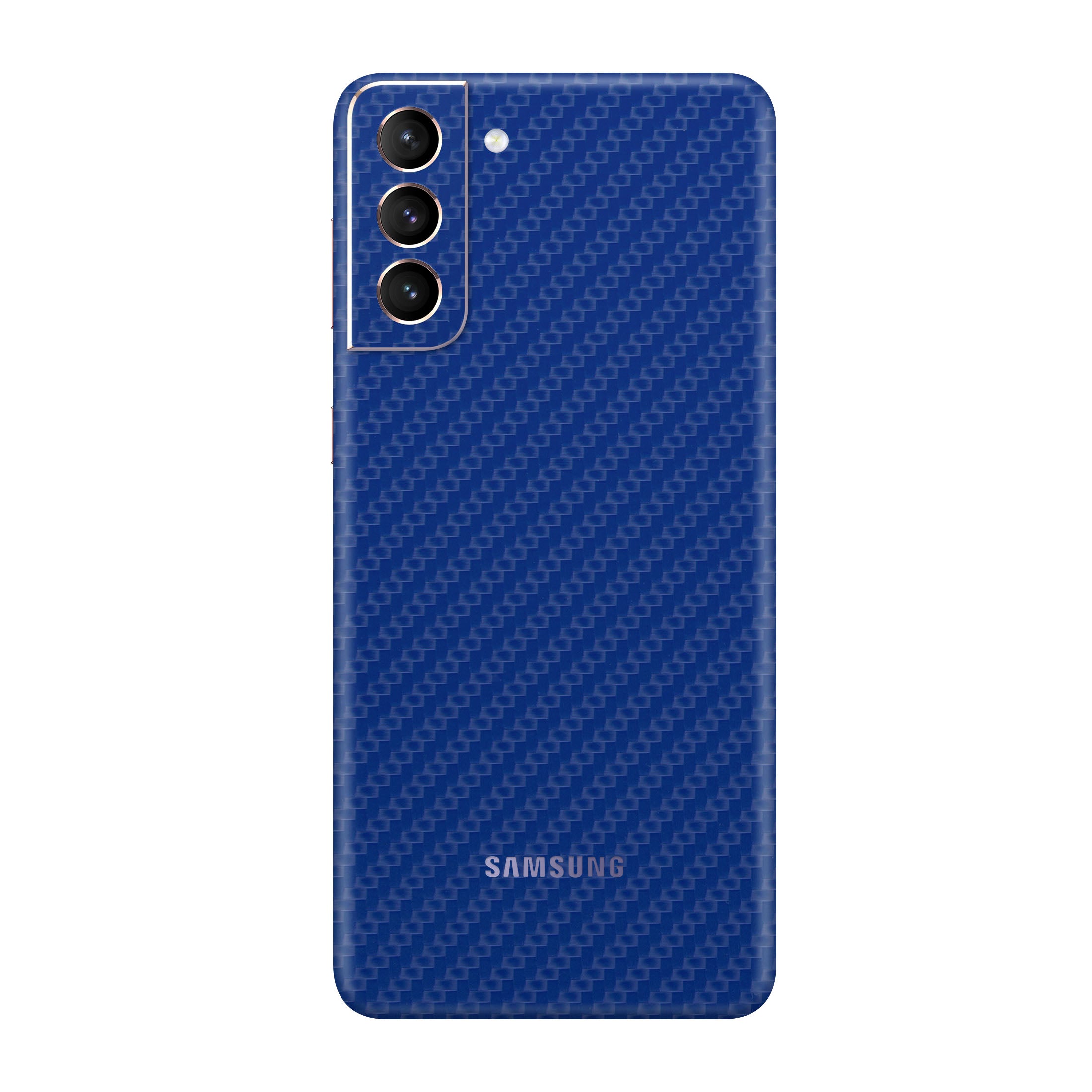 Carbon Fiber Blue Skin for Samsung S21 Plus