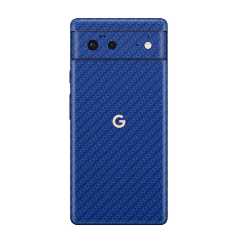 Carbon Fiber Blue Skin for Google Pixel 6