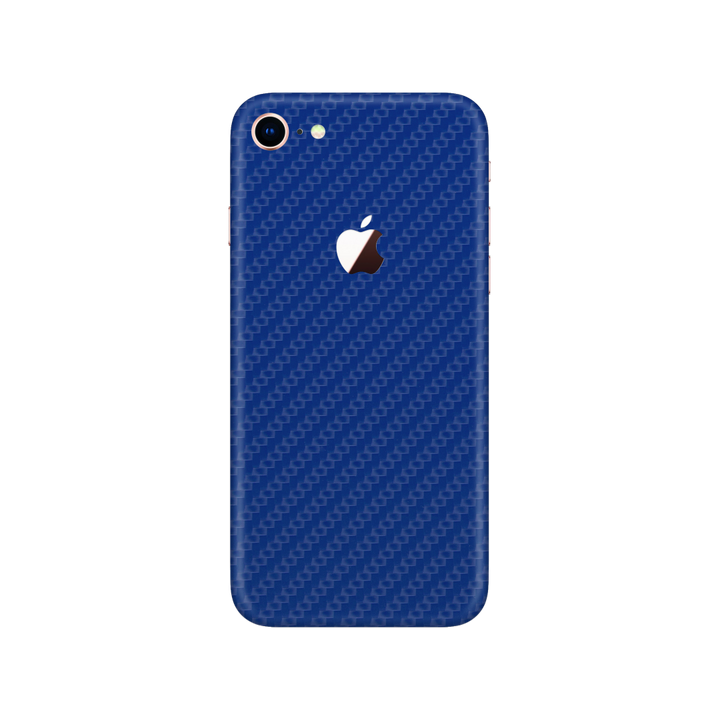 Carbon Fiber Blue Skin for iPhone 8